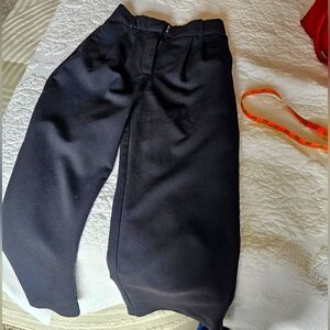 Abercrombie & Fitch Sloane Tailored Wide Leg Pant pants A&F Black Trousers